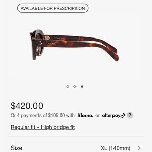 Brown Celine sunglasses